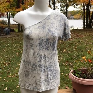 One-Shoulder tie-dye style Jersey M